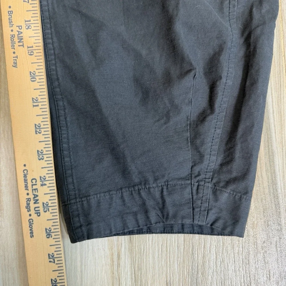 Everlane Fatigue Barrel Pant 4 Dark Grey Hi Rise Cotton Linen Minimalist Staple